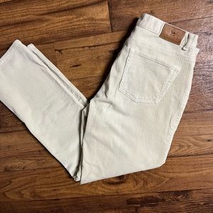 Lauren Ralph Lauren • Size 12 • Beige/ White • Suede • Pants